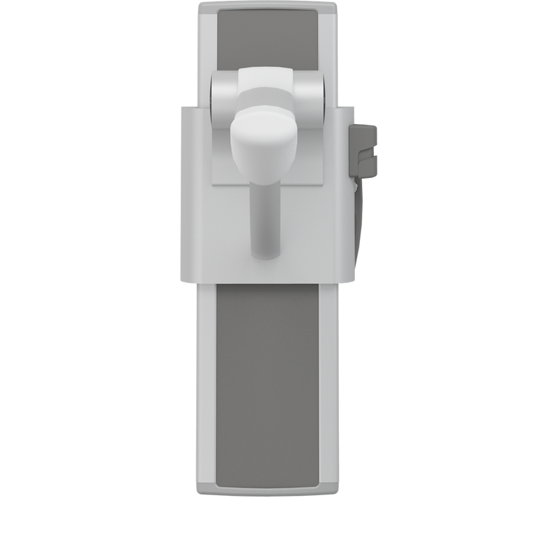 Pressalit PLUS support arm, 850mm, right-hand, white — dimensioned drawing
