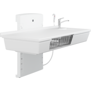 Pressalit Daycare Changing Table, Wall-Mounted Low-Start, 800 × 1800mm, with Sink & Standard Mixer Tap (R8685000)
