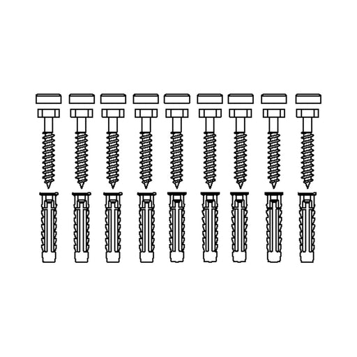 Pressalit Mounting Kit (V8611) — dimensioned drawing