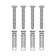 Pressalit Mounting Kit (V8615) — dimensioned drawing