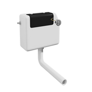 Kartell ACC001N concealed cistern with chrome push button