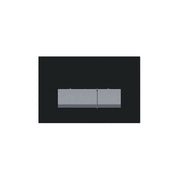 Kartell K-VIT black glass dual flush plate for concealed cistern (ACC012)