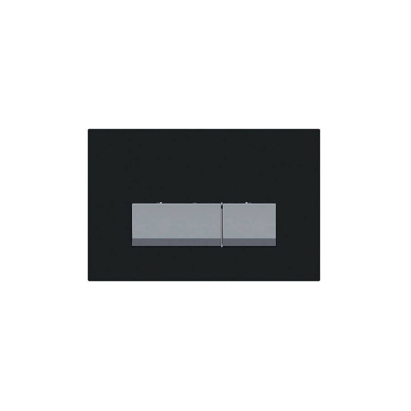 Kartell K-VIT black glass dual flush plate for concealed cistern (ACC012)