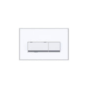 Kartell K-VIT Keytec glass white dual flush flushplate, ACC013