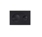Kartell K-VIT matt black dual flush plate for concealed cistern (ACC014)