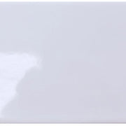 Gloss white plain flat wall tiles, 300 x 600mm, pack of 9 covering 1.62 sq m