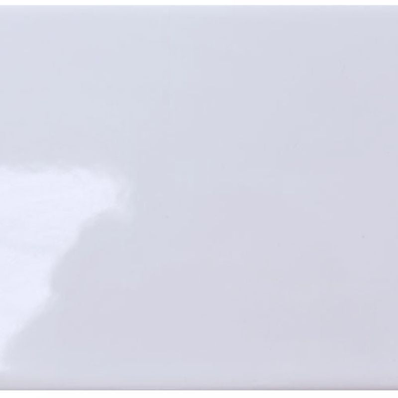 Gloss white plain flat wall tiles, 300 x 600mm, pack of 9 covering 1.62 sq m
