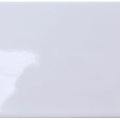 Gloss white plain flat wall tiles, 300 x 600mm, pack of 9 covering 1.62 sq m