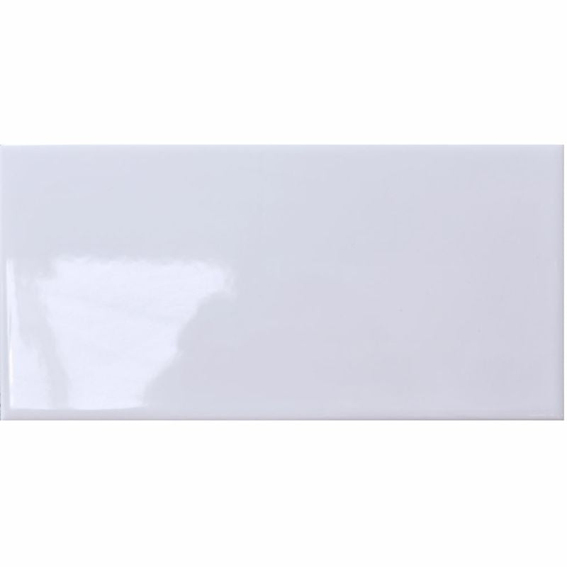 Gloss White Plain Flat Wall Tiles 300x600mm (1.62MSQ) 9pck