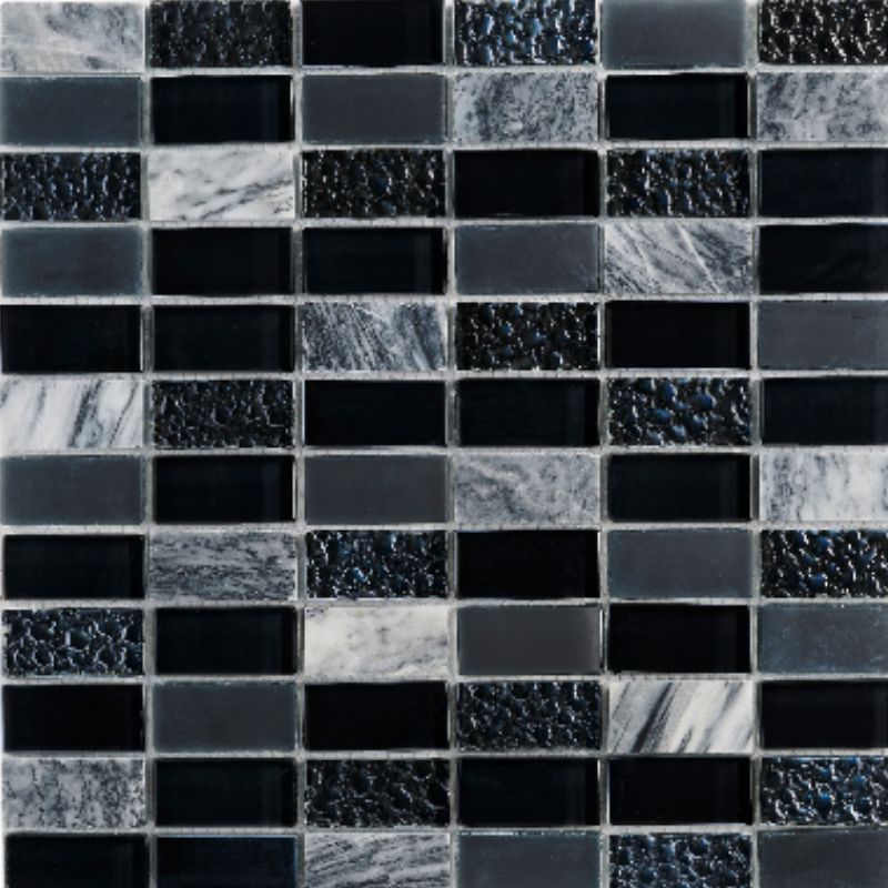 Grey Mosaic Border Tile 300x300x8mm