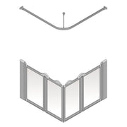 AKW Option E Silverdale shower screen for shower trays