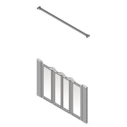 AKW Option NW Silverdale shower screen for wet floors