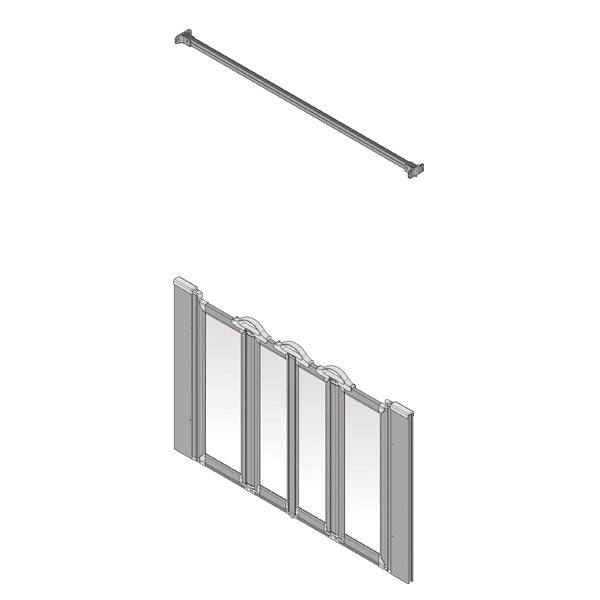 AKW Option N Silverdale shower screen for shower trays