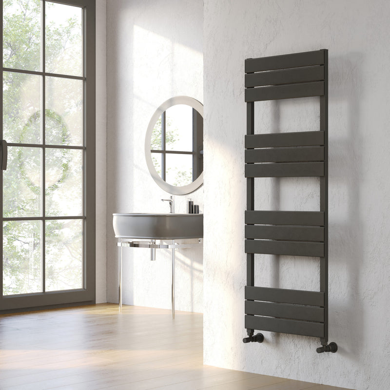 Kartell K-VIT Maple Aluminium Heated Towel Rail Matt Grey