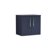 Nuie Arno 600mm Midnight Blue 2 Door worktop vanity unit with Co-ordinating Worktop