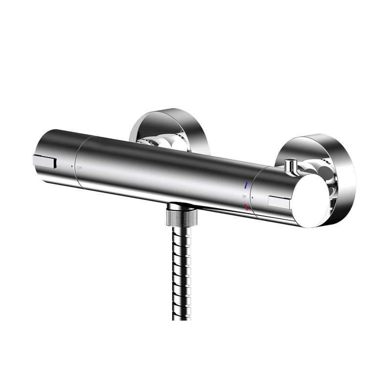 Nuie Arvan Thermostatic Bar Shower Valve Chrome — ARV503