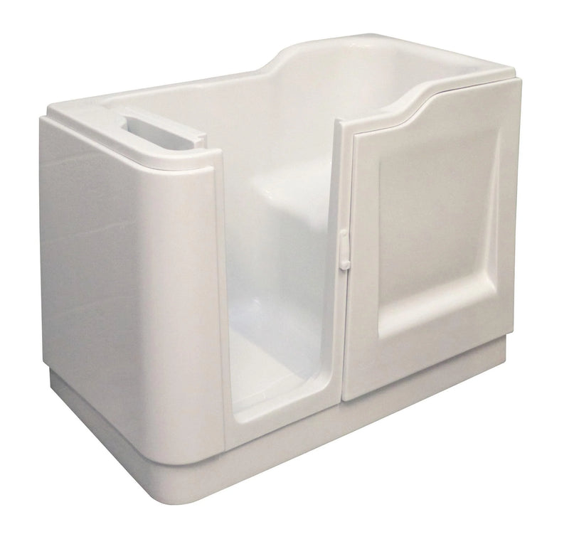 Adagio Round walk-in bath watertight inward-opening door closed