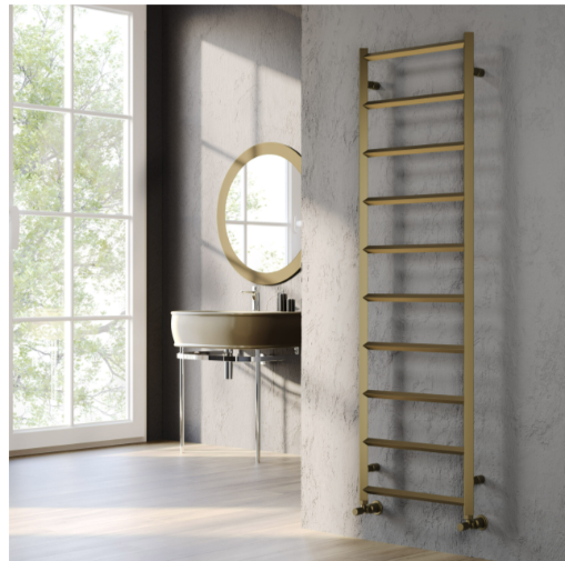 Kartell Alberta Aluminium Heated Towel Rail