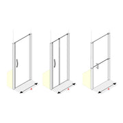 AKW Larenco full height glass shower door installation