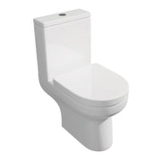 Kartell K-VIT Bijoux rimless close coupled WC pan in gloss white, BJX-PAN
