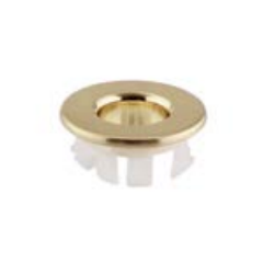 Kartell K-VIT Ottone Basin Overflow Cover Brushed Brass (BOC01BB)
