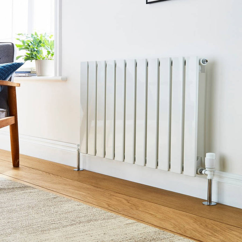 Kartell K-VIT Boston single horizontal designer radiator in white gloss