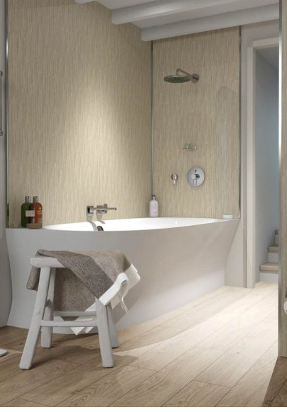 Selkie Allure Collection Bamboo Matte MDF Wet Wall Panel – Square Edge, 2420 x 1200 x 11mm