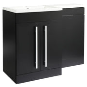 Kartell K-VIT Matrix 1100mm L-Shaped 2 Door Furniture Pack in Matt Black - Left Hand
