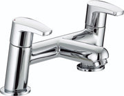 Bristan Orta twin lever bath filler tap with TMV3 in chrome