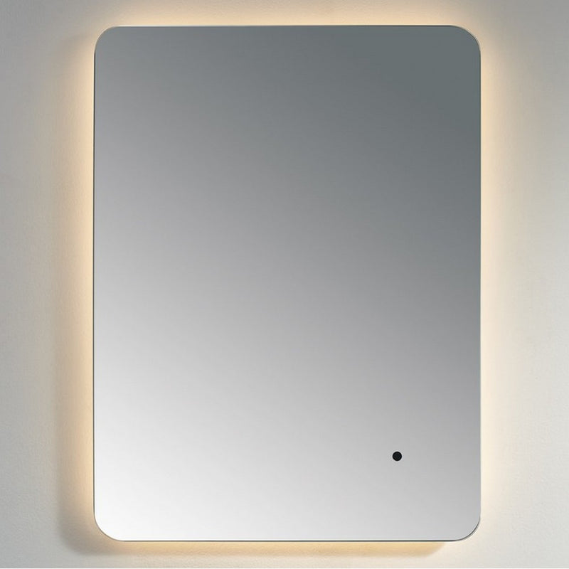 Kartell K-VIT Calcot 600x800mm Rounded Edges Back Lit Frameless Mirror-Chrome (CA6080)