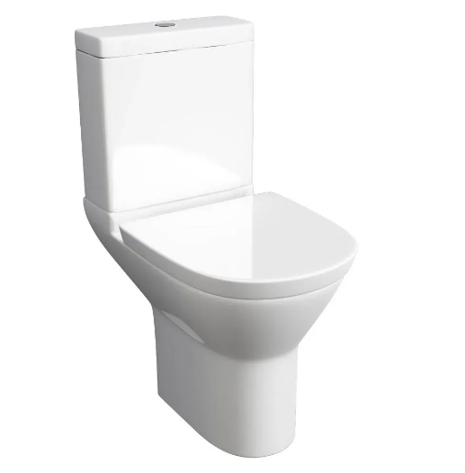 Kartell K-VIT Project Round Close Coupled WC Pan with Soft Close Seat (POT869PR-POT870PR)