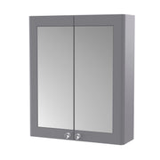Nuie Classique 600mm Mirror Cabinet - Grey