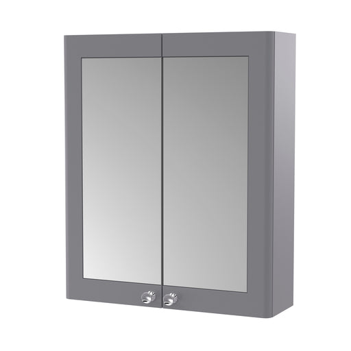 Nuie Classique 600mm Mirror Cabinet - Grey