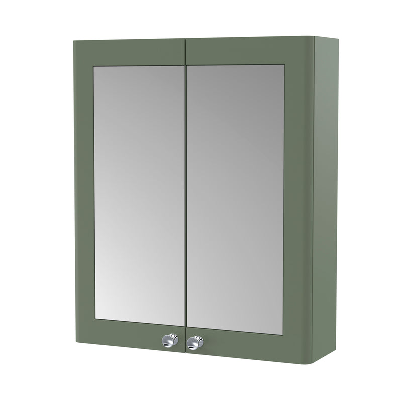 Nuie Classique 600mm Mirror Cabinet - Green