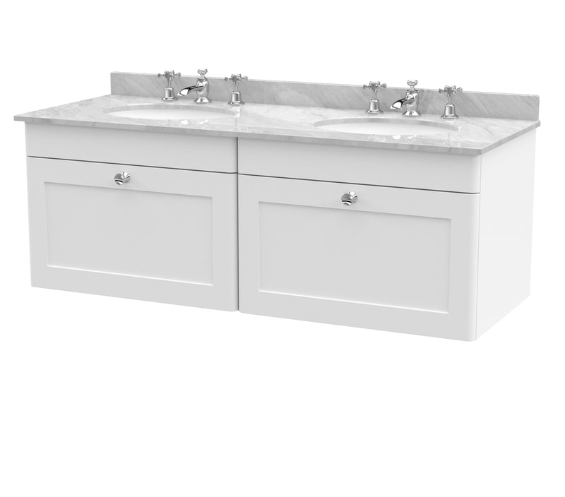 White cabinet, Grey Marble