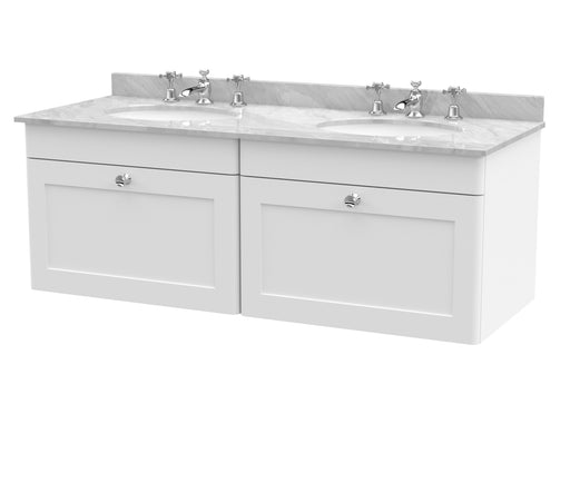 White cabinet, Grey Marble