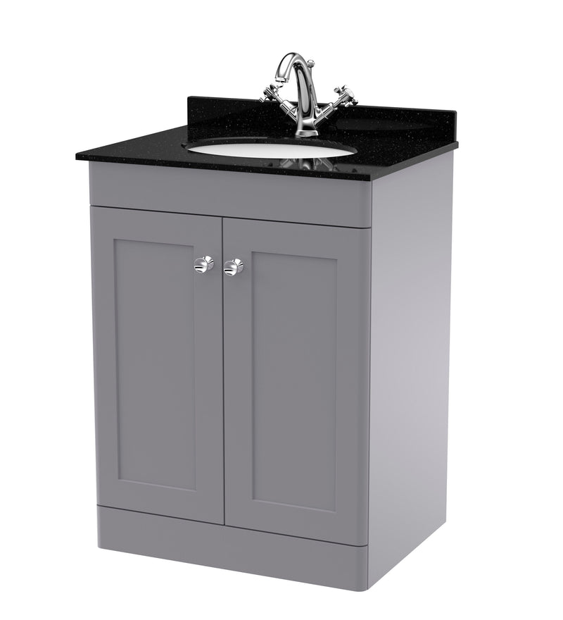Grey cabinet, Black Marble