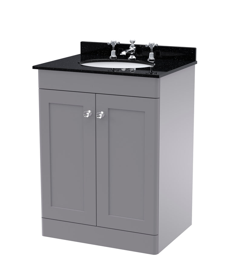 Grey cabinet, Black Marble