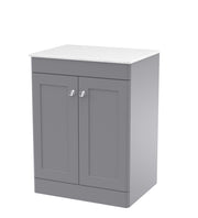 Grey cabinet, White Marble