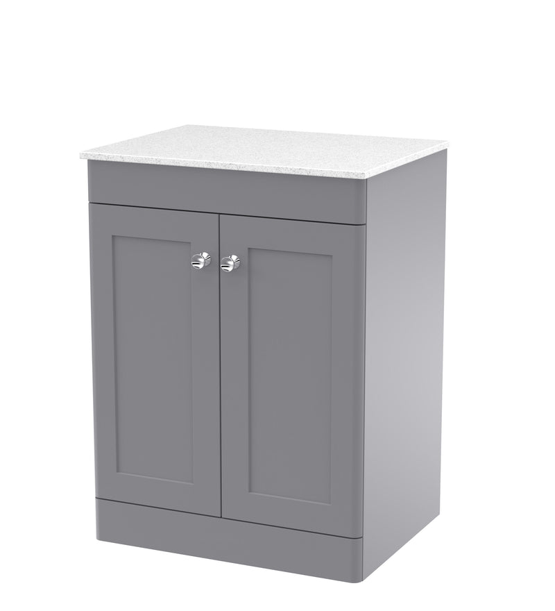 Grey cabinet, White Marble