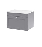 Grey cabinet, White Marble