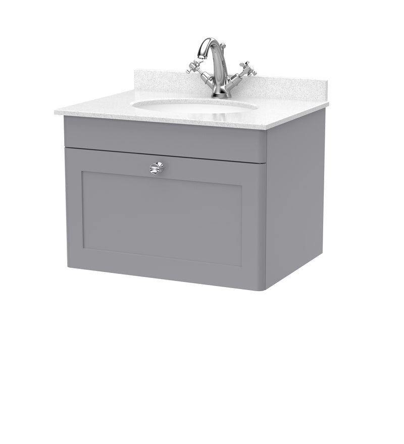 Grey cabinet, White Marble
