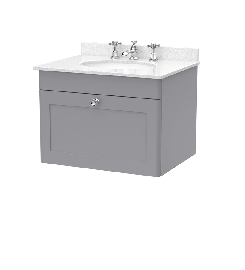 Grey cabinet, White Marble