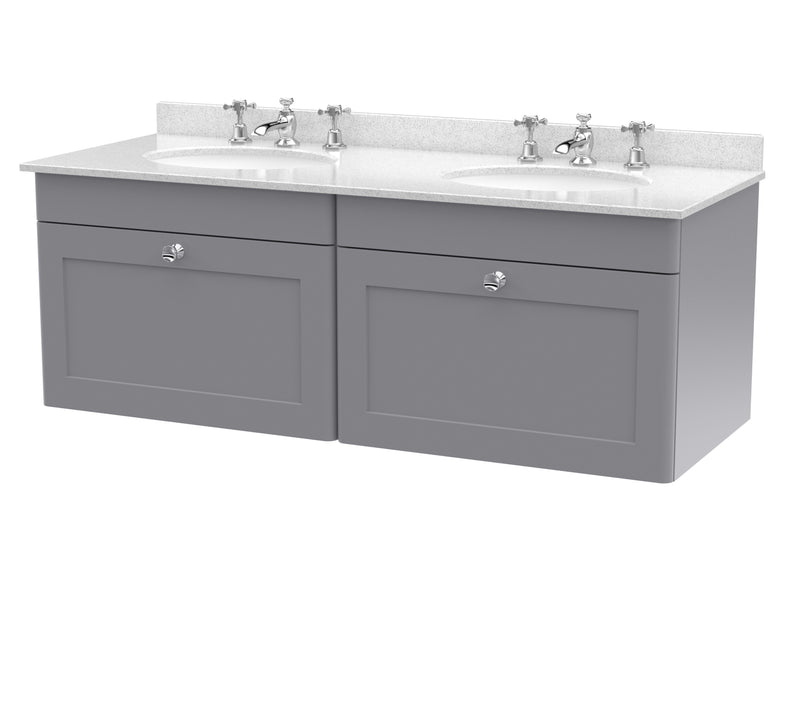 Grey cabinet, White Marble