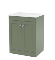 Green cabinet, White Marble