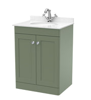 Green cabinet, White Marble