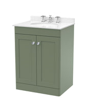 Green cabinet, White Marble