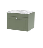 Green cabinet, Carrara Marble