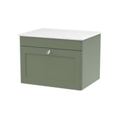 Green cabinet, White Marble