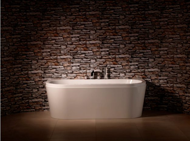 Carron Halcyon D-Shaped Bath 1750 x 800mm Carronite (02417)
